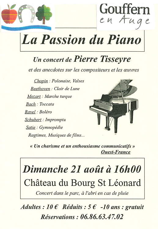 Concert de Pierre Tisseyre – Château du Bourg Saint Léonard
